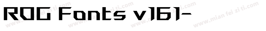 ROG Fonts v161字体转换